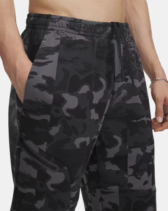 UA Unstoppable Fleece Camo Mens Pants - Image 4