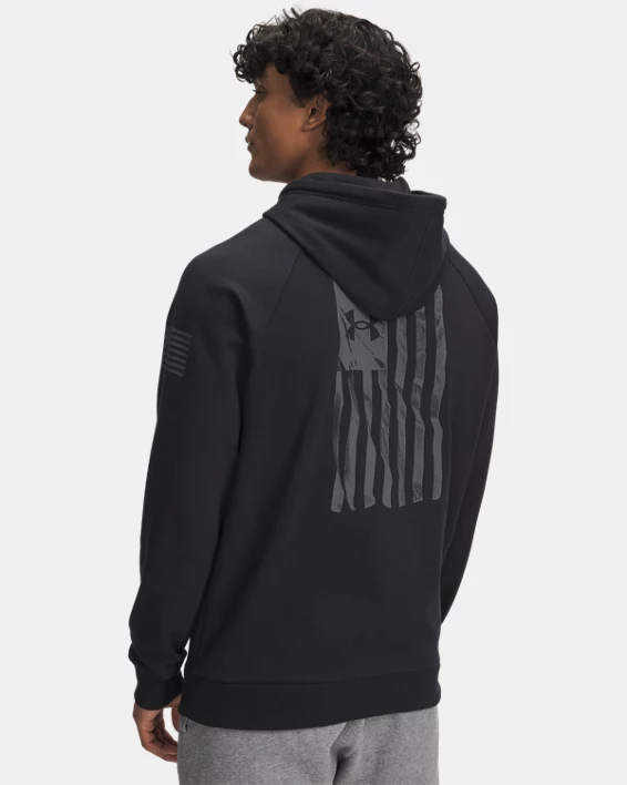 UA Freedom Flag Mens Hoodie - Image 2
