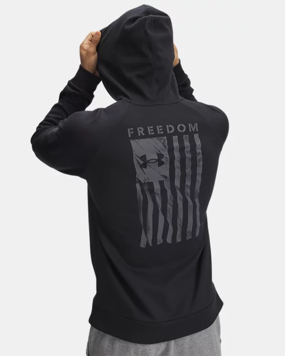 UA Freedom Flag Mens Hoodie - Image 3