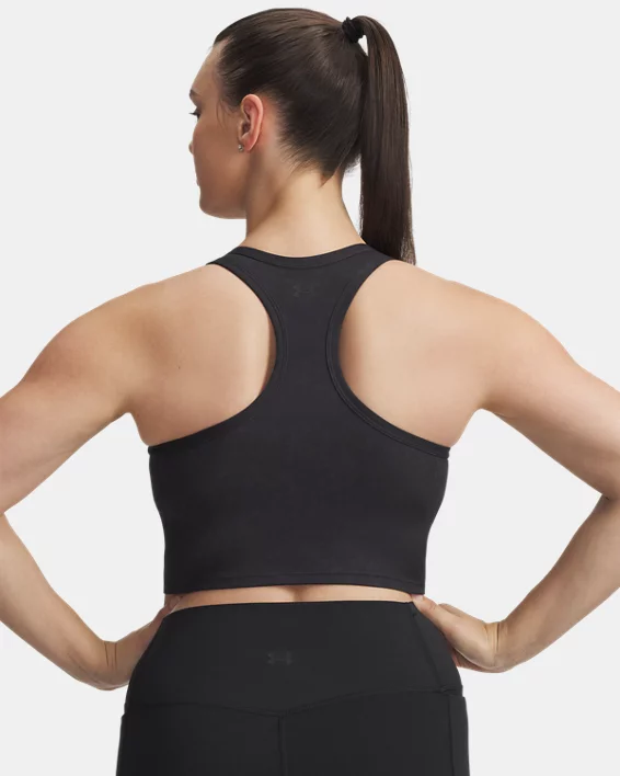 UA Meridian Suede Effect Womens Sports Bra - Image 6