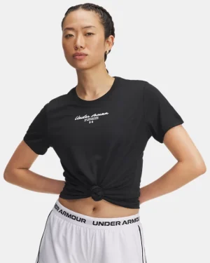 UA Tech Script Graphic Womens Short Sleeve