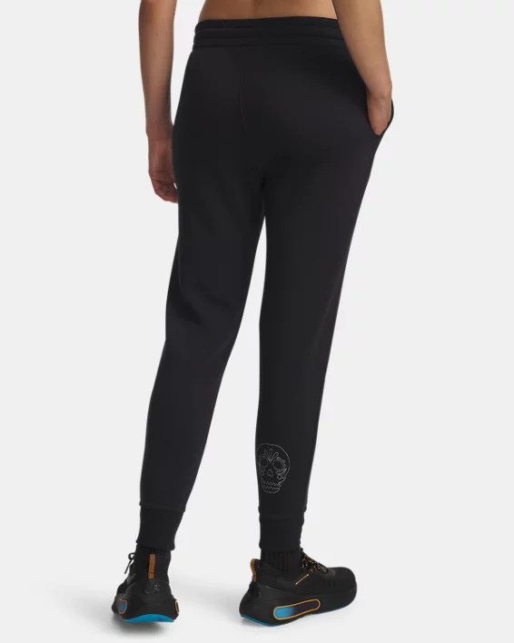 UA Icon Fleece Day Of The Dead Womens Joggers - Image 2