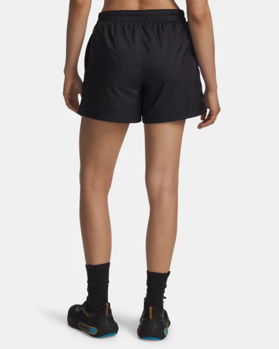 UA Rival Woven Day Of The Dead Womens 4.5 Shorts - Image 2