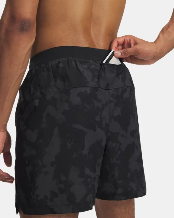 UA Launch Pro Printed Mens 7 Shorts - Image 4