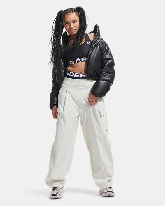 UA Latitude Leather Womens Puffer Jacket - Image 4