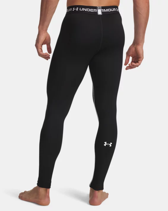 UA Cold Weather Grid Mens Leggings - Image 2