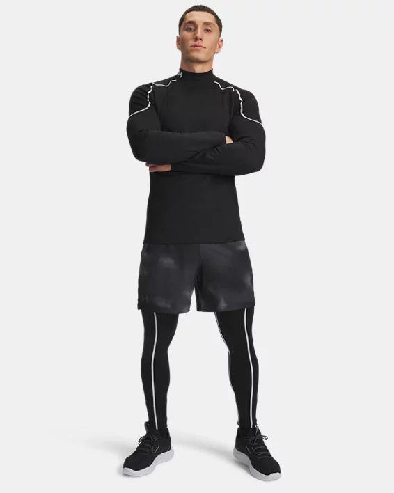 UA Cold Weather Grid Mens Leggings - Image 3