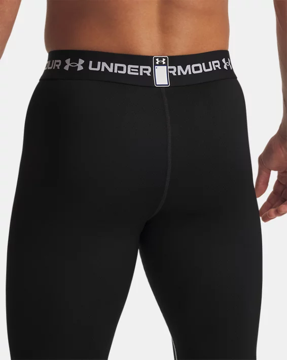 UA Cold Weather Grid Mens Leggings - Image 4