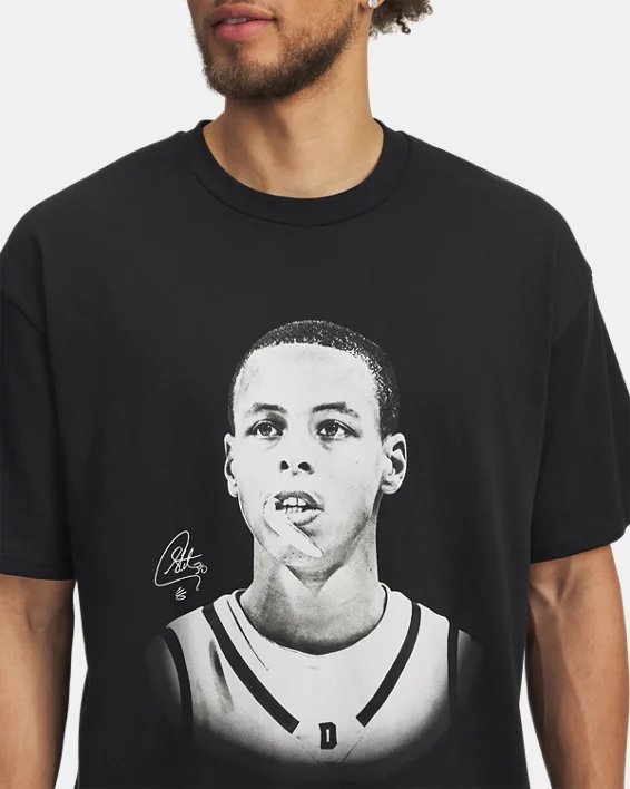 Curry Heavyweight Mens Oversized T-Shirt - Image 3