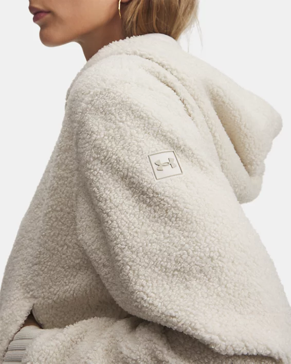 UA High Pile Fleece Womens Jacket - Image 3