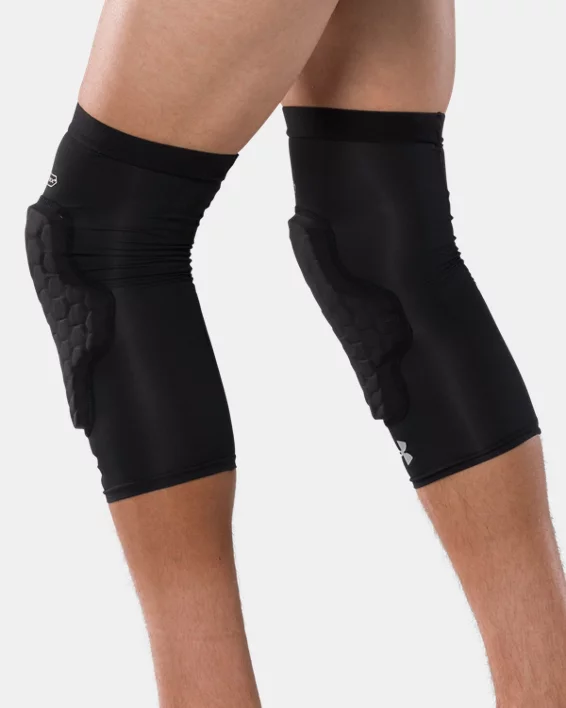 UA Gameday Armour Pro Kids Padded Leg Sleeves - Image 2