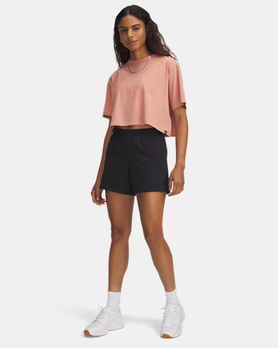 UA Rival Knit Womens 3.75 Shorts - Image 3