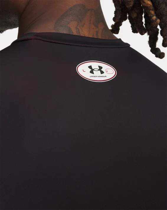 HeatGear Sublimated Crew Mens Long Sleeve - Image 3