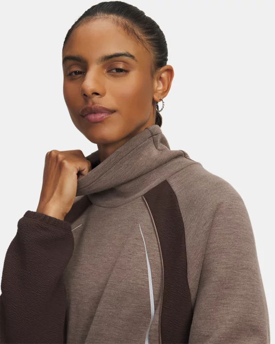 UA Halo Cold Weather Womens Long Sleeve Mock - Image 4