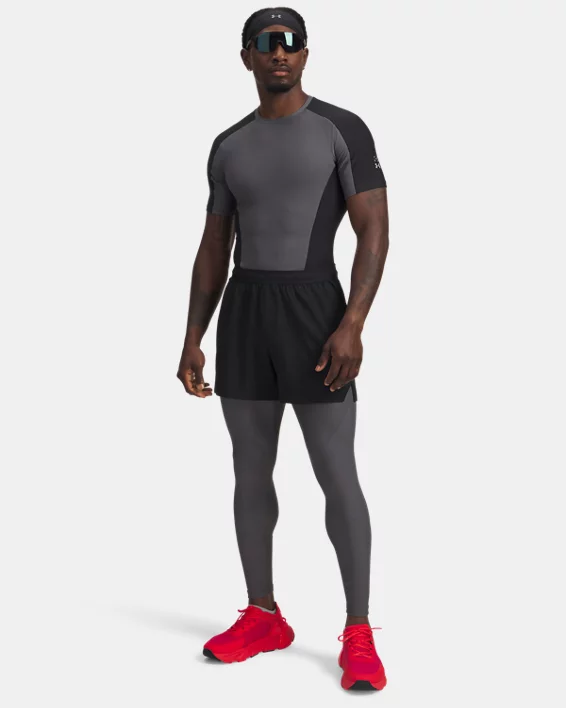 UA Halo Bonded Auxetic Mens Leggings - Image 4