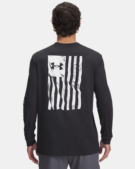 UA Freedom Flag Mens Long Sleeve - Image 2