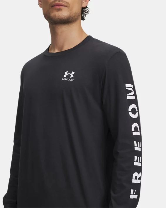 UA Freedom Flag Mens Long Sleeve - Image 3