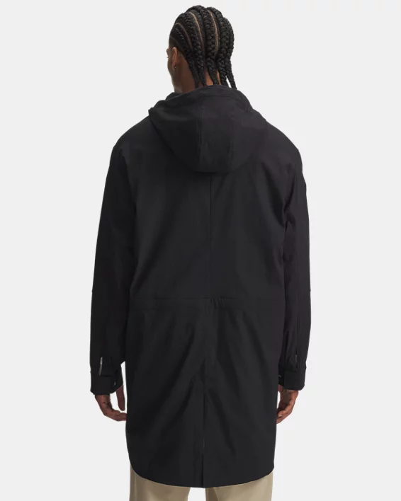 UA Unstoppable Textured Mens Long Jacket - Image 2