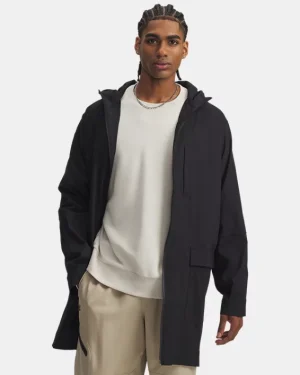 UA Unstoppable Textured Mens Long Jacket