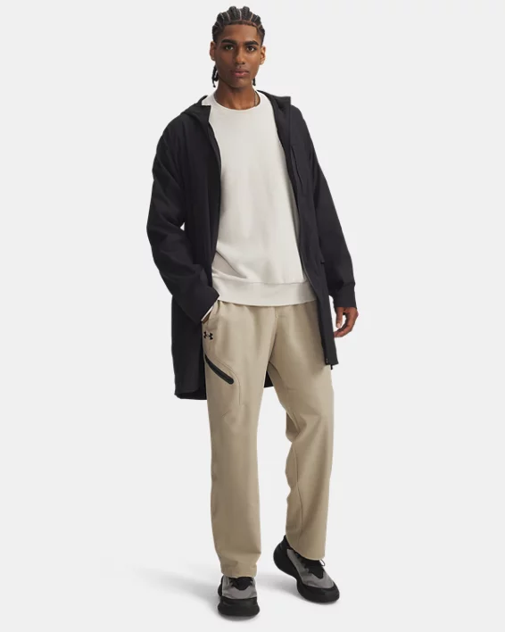 UA Unstoppable Textured Mens Long Jacket - Image 3