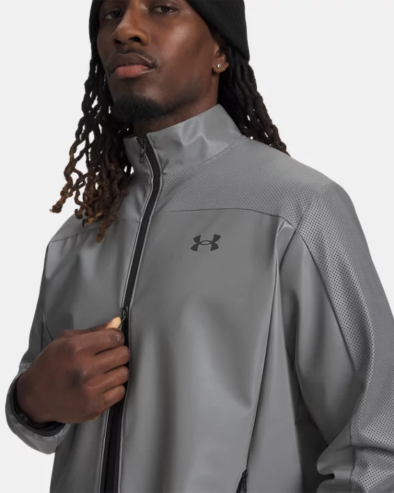 UA Unstoppable Reflective Knit Mens Jacket - Image 4