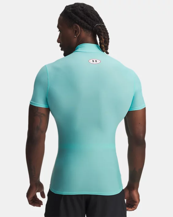 UA x Mansory HeatGear Mens Compression Mock Short Sleeve - Image 2