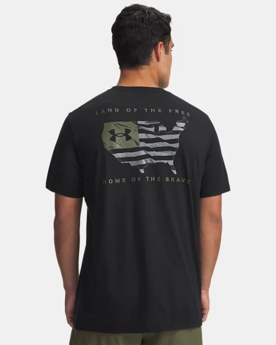 UA Freedom Flag USA Mens T-Shirt - Image 2