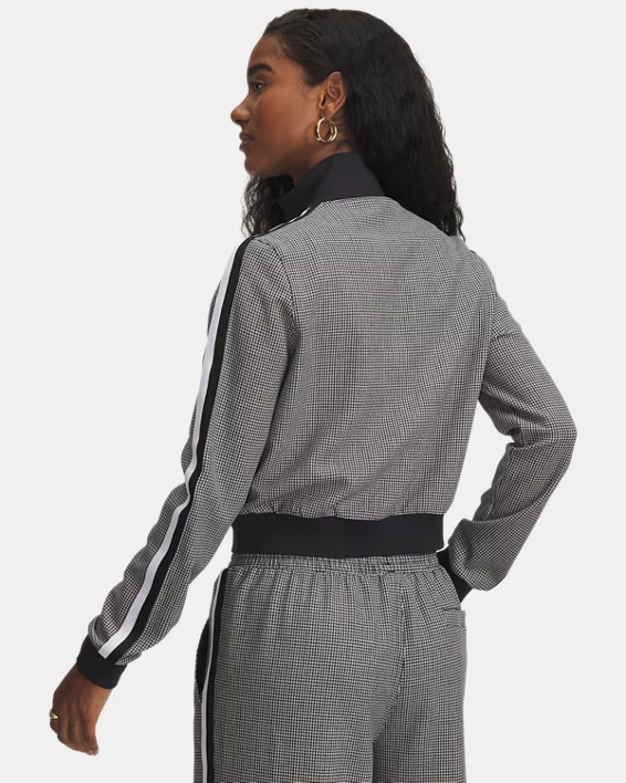 UA Houndstooth Knit Womens Track Jacket - Image 2