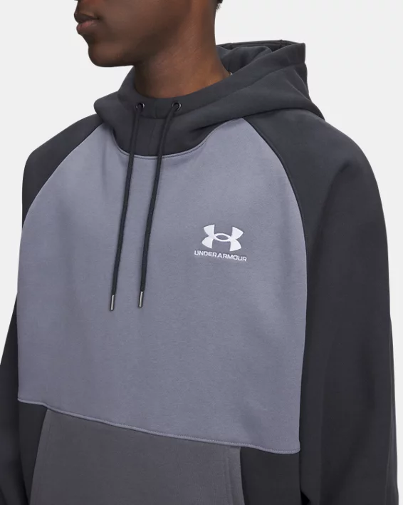 UA Icon Heavyweight Colorblocked Mens Hoodie - Image 3