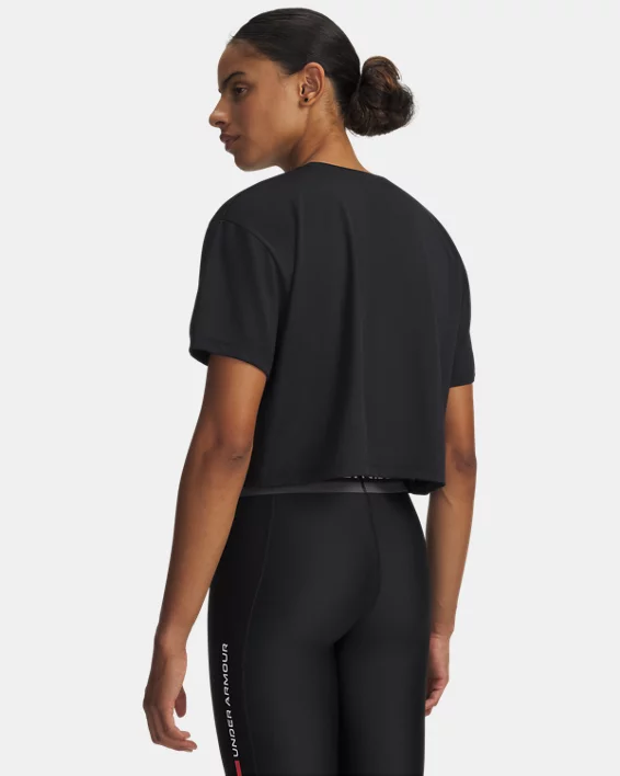 UA Tech Branded Womens Crop Short Sleeve - Image 2