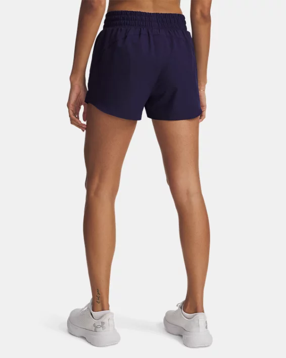 UA Flex Woven Collegiate Womens 3 Shorts - Image 2