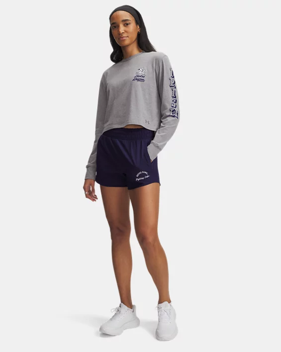 UA Flex Woven Collegiate Womens 3 Shorts - Image 3