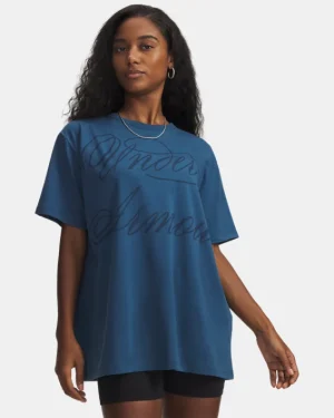 UA Oversized Script Womens Short Sleeve