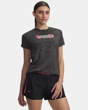 UA Tech Twist Graphic Womens Short Sleeve