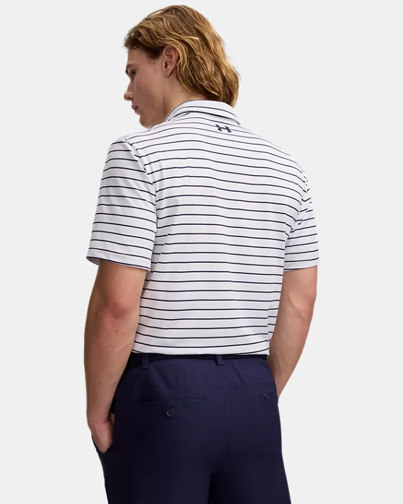 UA Matchplay Stripe Mens Polo - Image 2