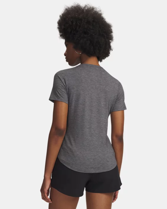 UA Breezy Collegiate Womens V-Neck Short Sleeve - Image 2