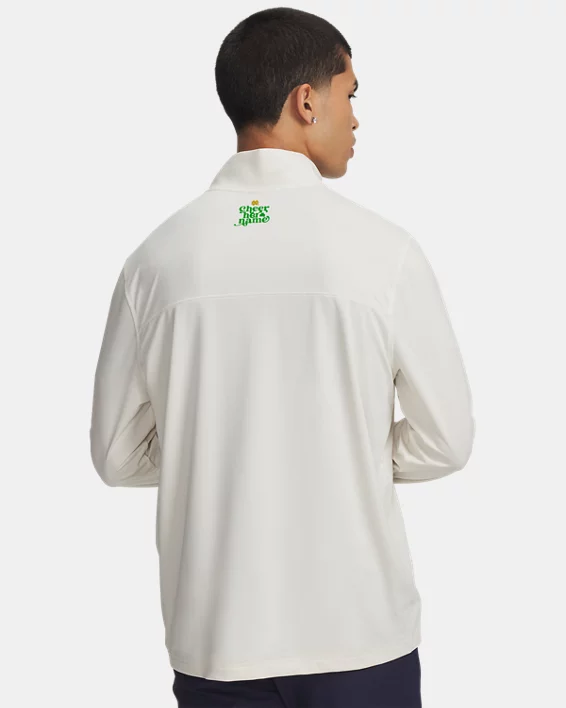 UA Tee To Green Collegiate Blocked Mens Zip - Image 2