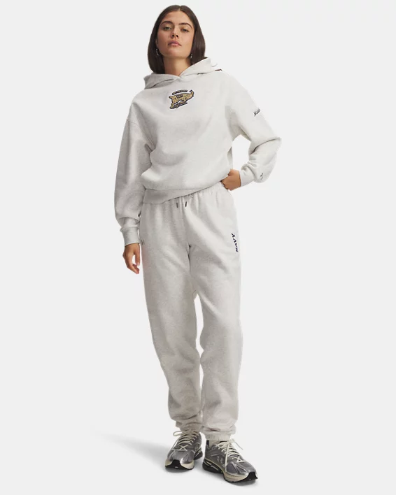 UA Icon Fleece Collegiate Womens Puddle Pants - Image 3