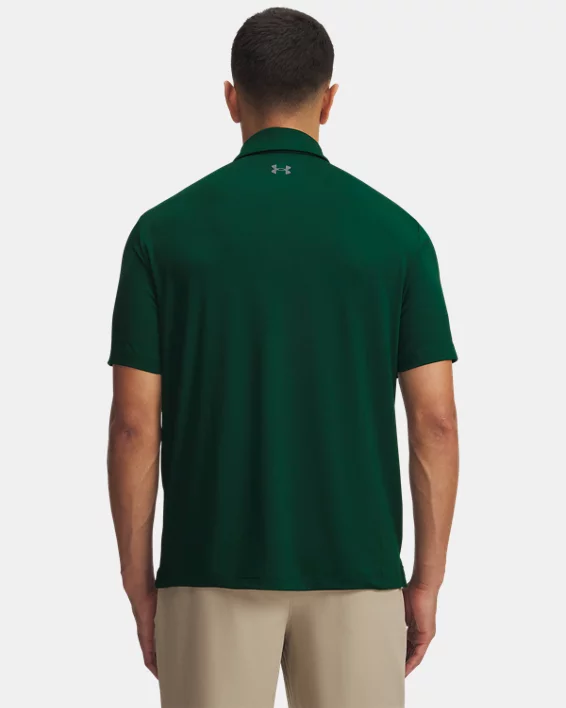 UA Tee To Green Collegiate Mens Polo - Image 2
