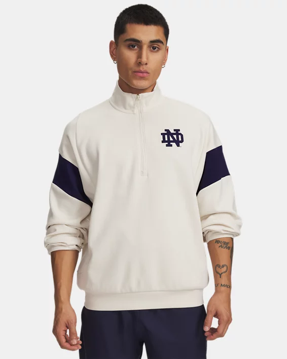 UA Gameday Icon Double Knit Fleece Collegiate Mens Zip