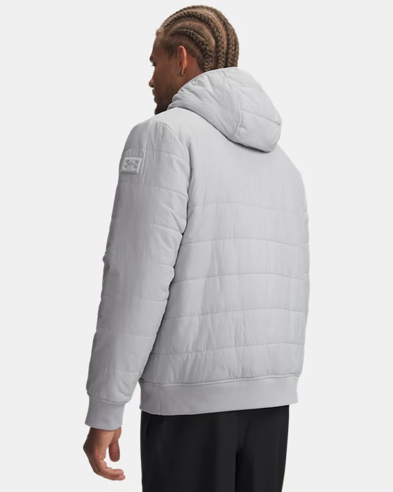 UA Gameday Expanse Collegiate Mens Hooded Puffer Jacket - Image 2
