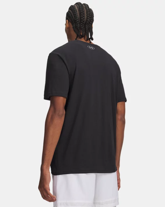 UA Performance Cotton Collegiate Mens Short Sleeve T-Shirt - Image 2