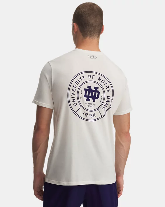 UA Performance Cotton Collegiate Mens Short Sleeve T-Shirt - Image 2
