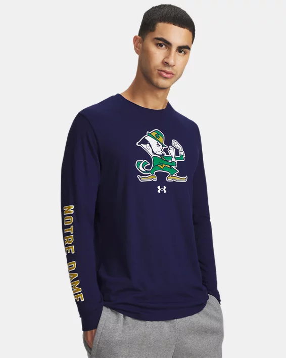 UA Performance Cotton Collegiate Mens Long Sleeve T-Shirt
