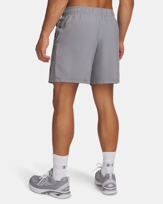 UA Woven Collegiate Graphic Mens 7 Shorts - Image 2