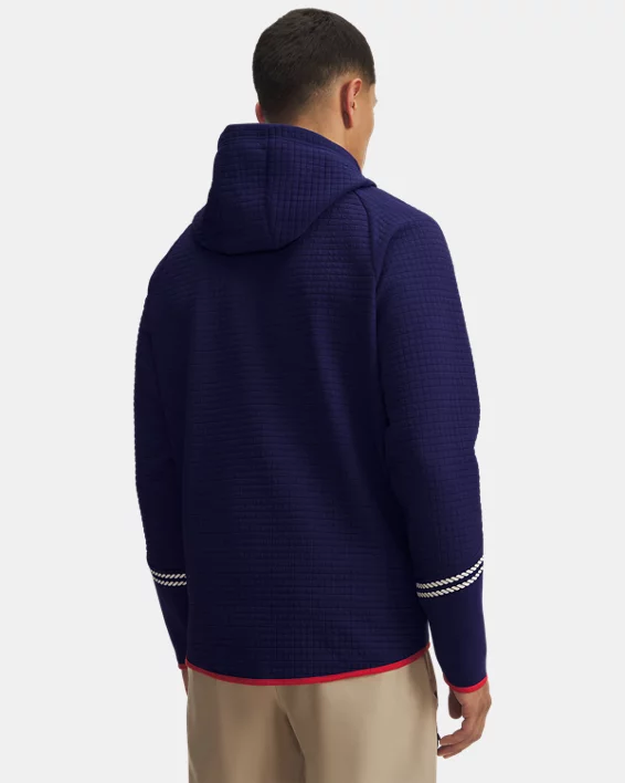 UA Unstoppable Fleece Collegiate Mens Full Zip - Image 2