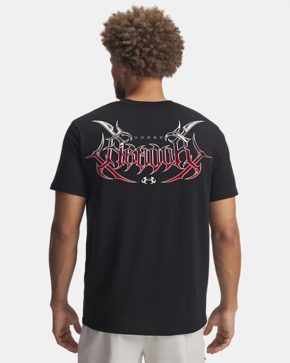 UA Heavyweight Justin Jefferson Scary Hours Mens Short Sleeve - Image 2